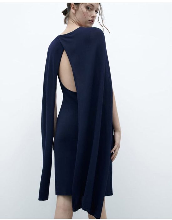 Rochie Zara eleganta mâneci capa marime S M L