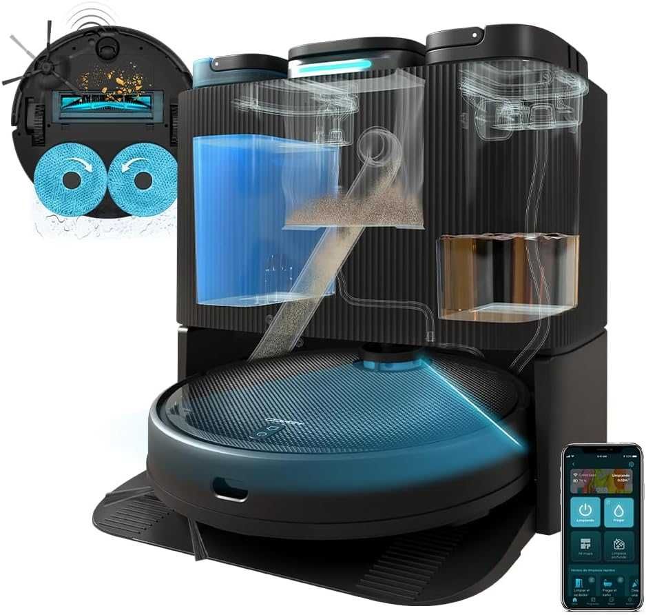 Робот прахосмукачка Cecotec Conga 11090 Spin Revolution Home&Wash