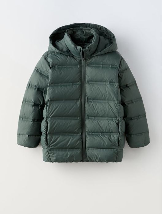 Пуховик детский Zara пух и перо рост 140 и 152 см