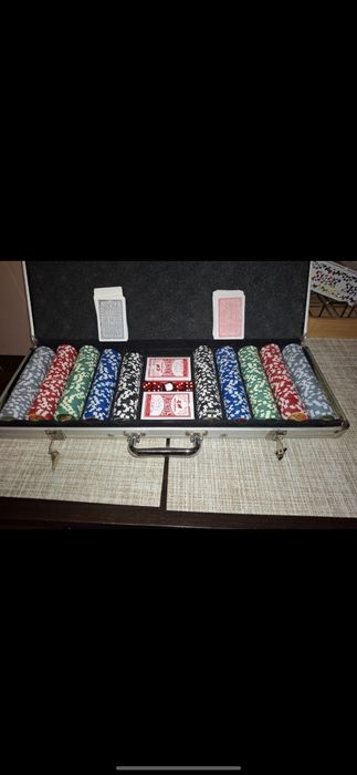 Set poker Grimaud 496 jetoane 111,5 g