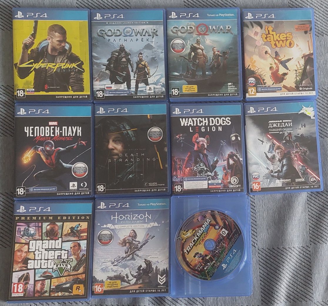 Продам диски на Playstation 4
