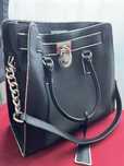 Geanta Michael Kors Neagra Hamilton Silver