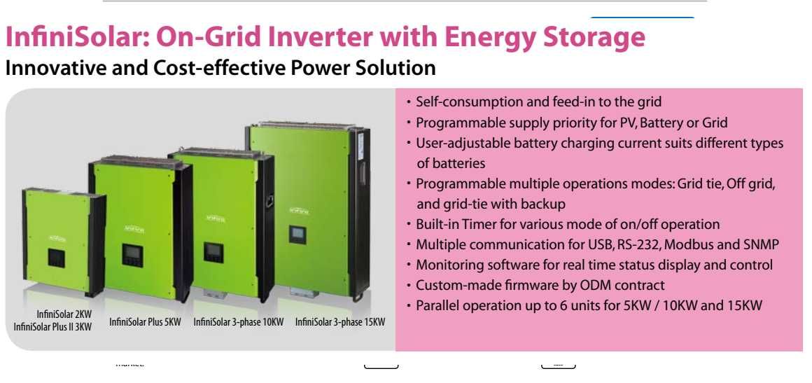 Хибриден Инвертор Gamko InfiniSolar 10kW