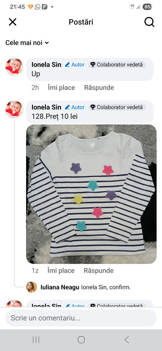 Haine fetițe mărimea 128