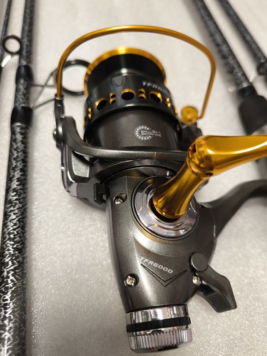 SET 3 Lansete Diamant Alb 3.60 4.0Lbs 3 Tronsoane + 3 Mulinete TFR 600