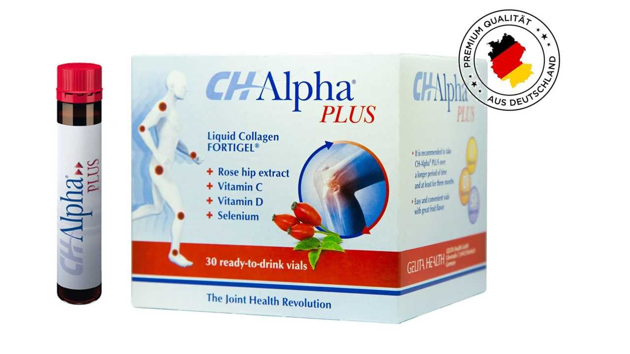 CH Alpha PLUS течен колаген пептид с вит. D, С + Селен