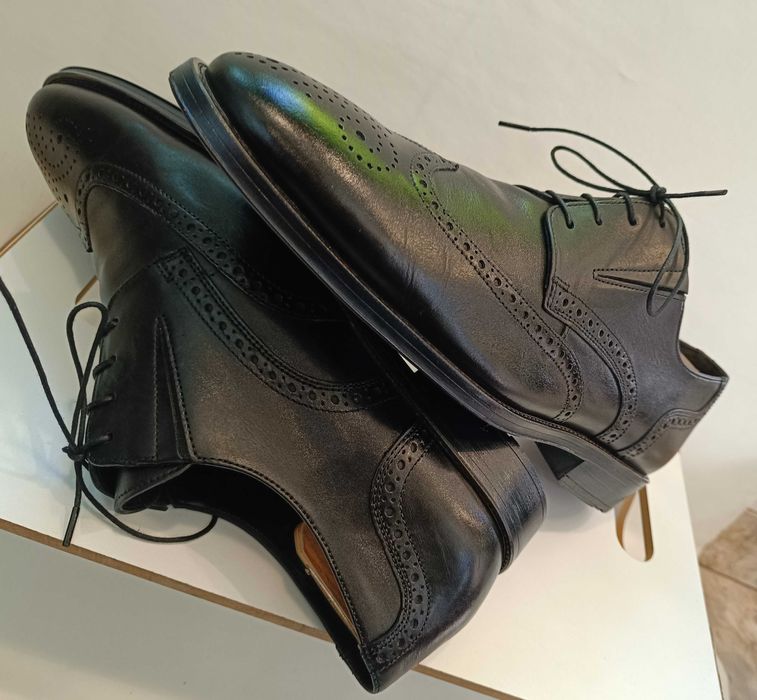 Pantofi derby brogue 44 44.5 premium LLOYD piele naturala moale