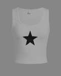Y2k punk goth star tank top