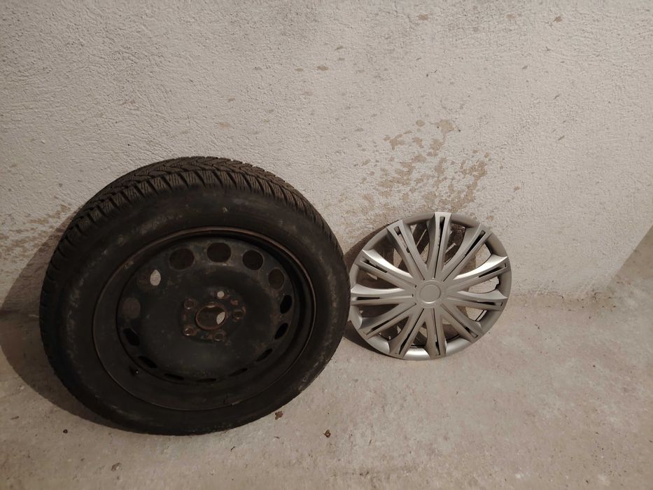 jante tabla + anvelope iarna R16 VW Audi Skoda