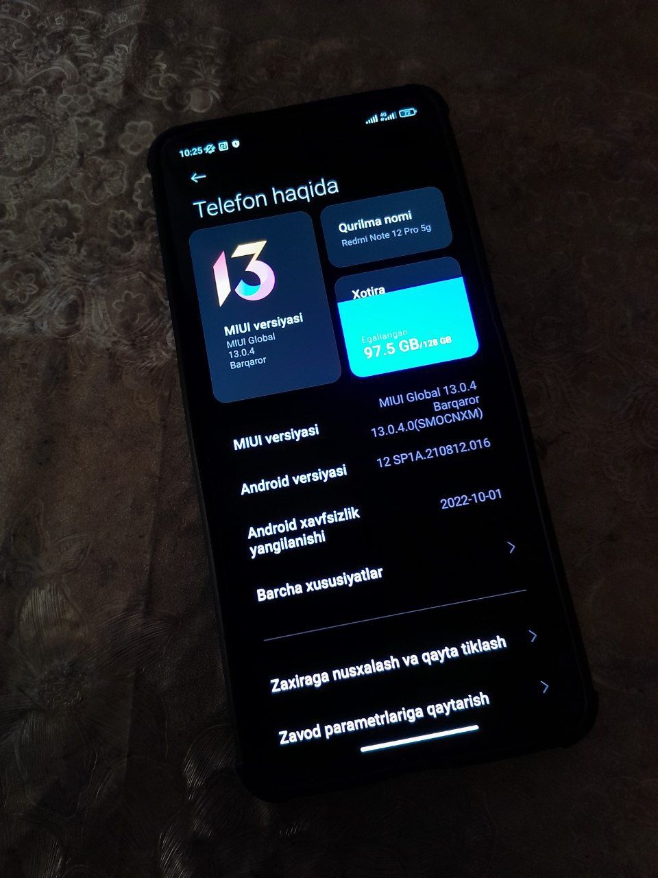 Xiaomi not 12 pro+ 5g  Faqat iPhone ga abmen