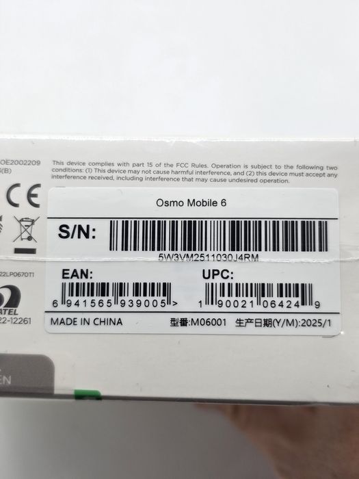 Sistem de stabilizare DJI Osmo Mobile 6, 3 Axe, Negru, SIGILAT