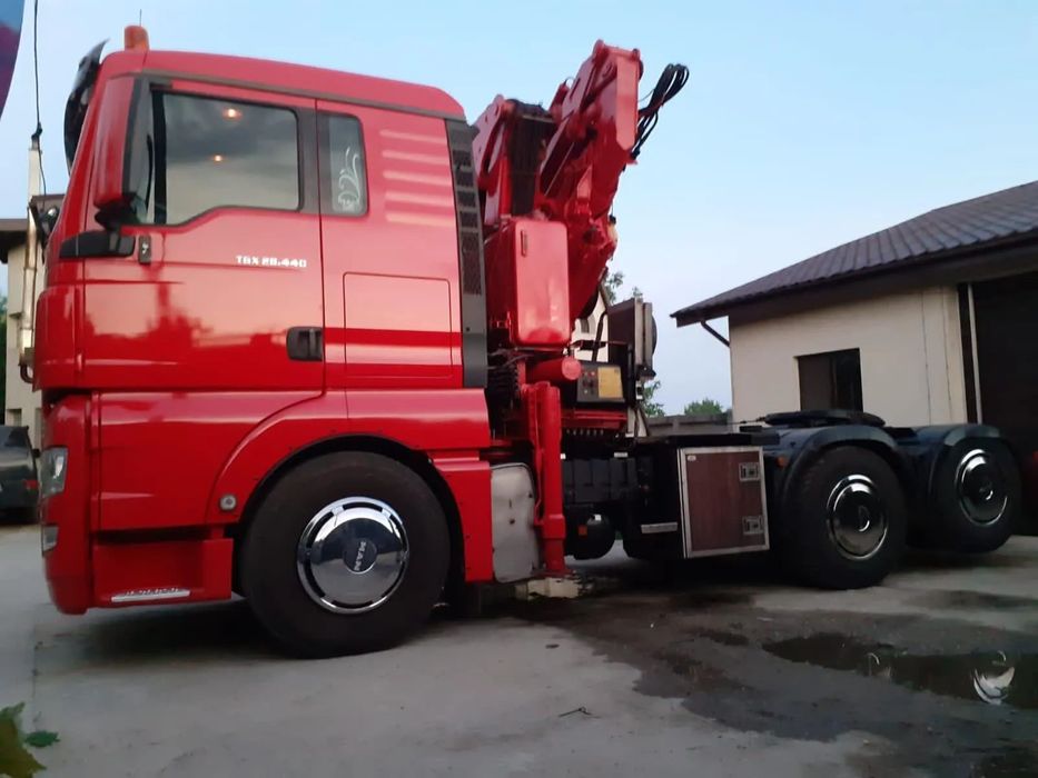 MAN TGX De vanzare MAN TGX cu macara 27m