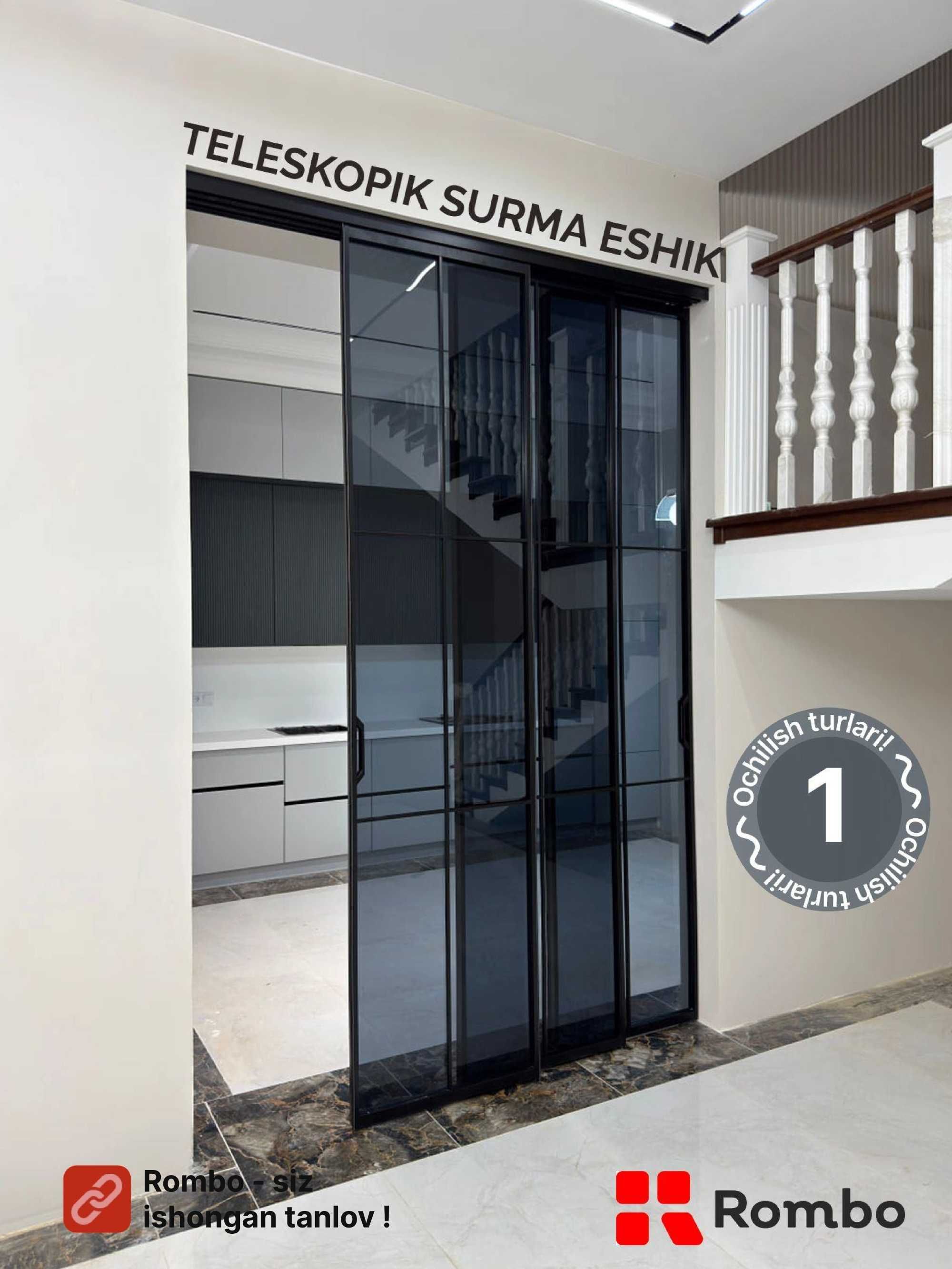 Surma eshik /  Teleskopik eshiklar
