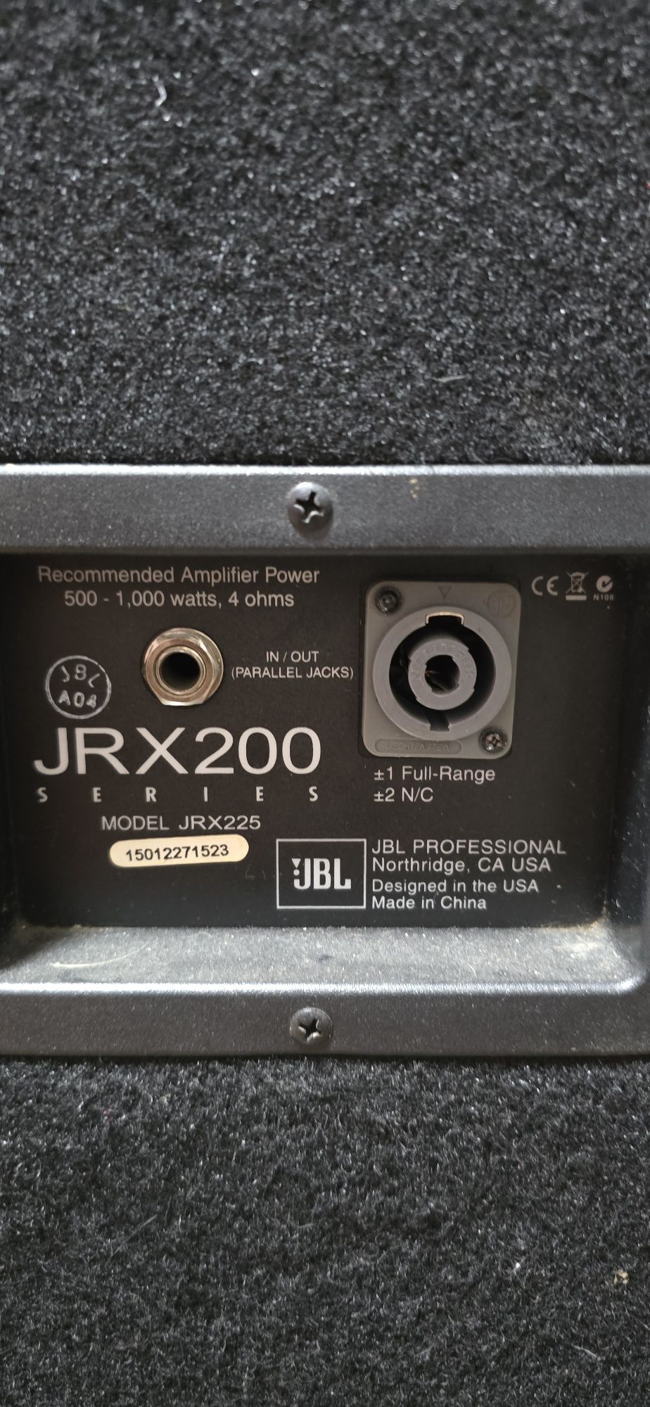 Boxe JBL JRX 225