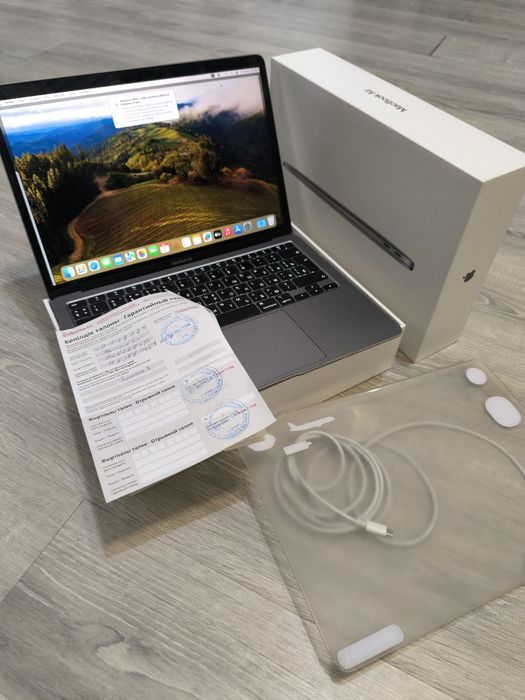 98% акб Macbook air 13, M1 на гарантии, макбук