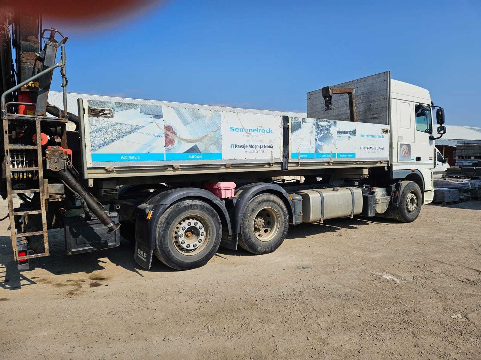 DAF XF 460 camion cu macara