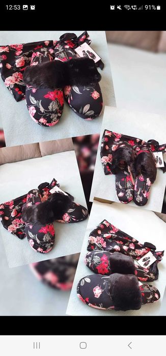 Papuci de casa de la Victoria's Secret, noi, cu eticheta