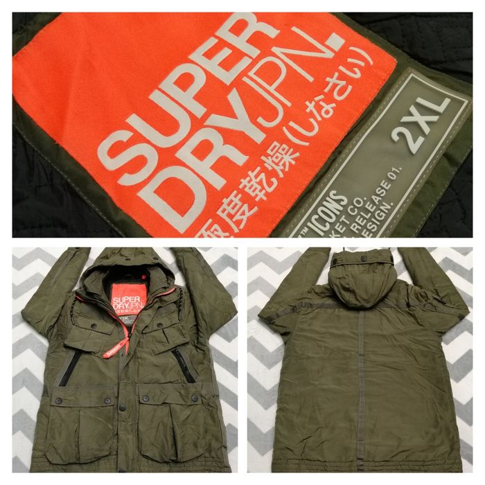 SUPERDRY geacă XXL bărbați TOP jachetă ICON | transport GRATUIT‼️FAN