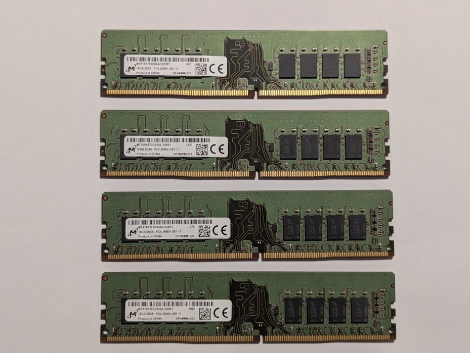 Kit Memorie RAM 64GB (4x16GB) DDR4 2666MHz Micron - Desktop