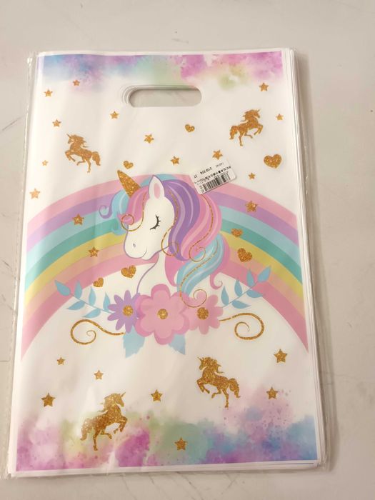 Unicorn пликчета за подаръци 50бр,Еднорог подаръчни пликчета,торбички
