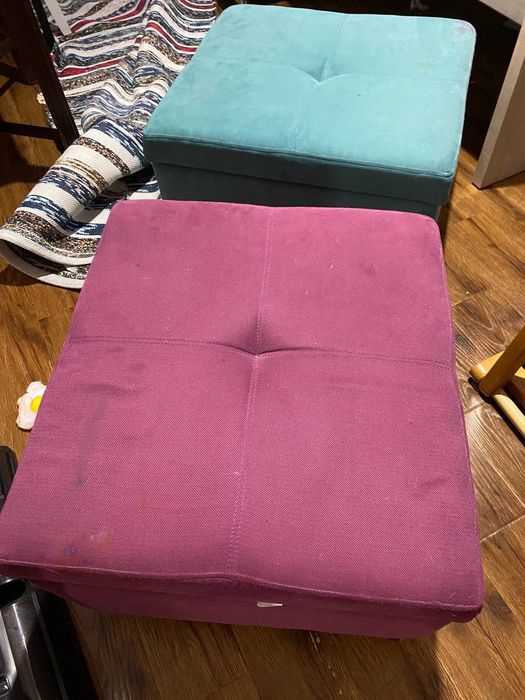 Детская кровать с пуфиками