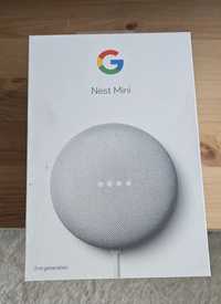 Boxa portabila Google Nest Mini 2, Bluetooth, Chromecast, Wi-Fi, alb