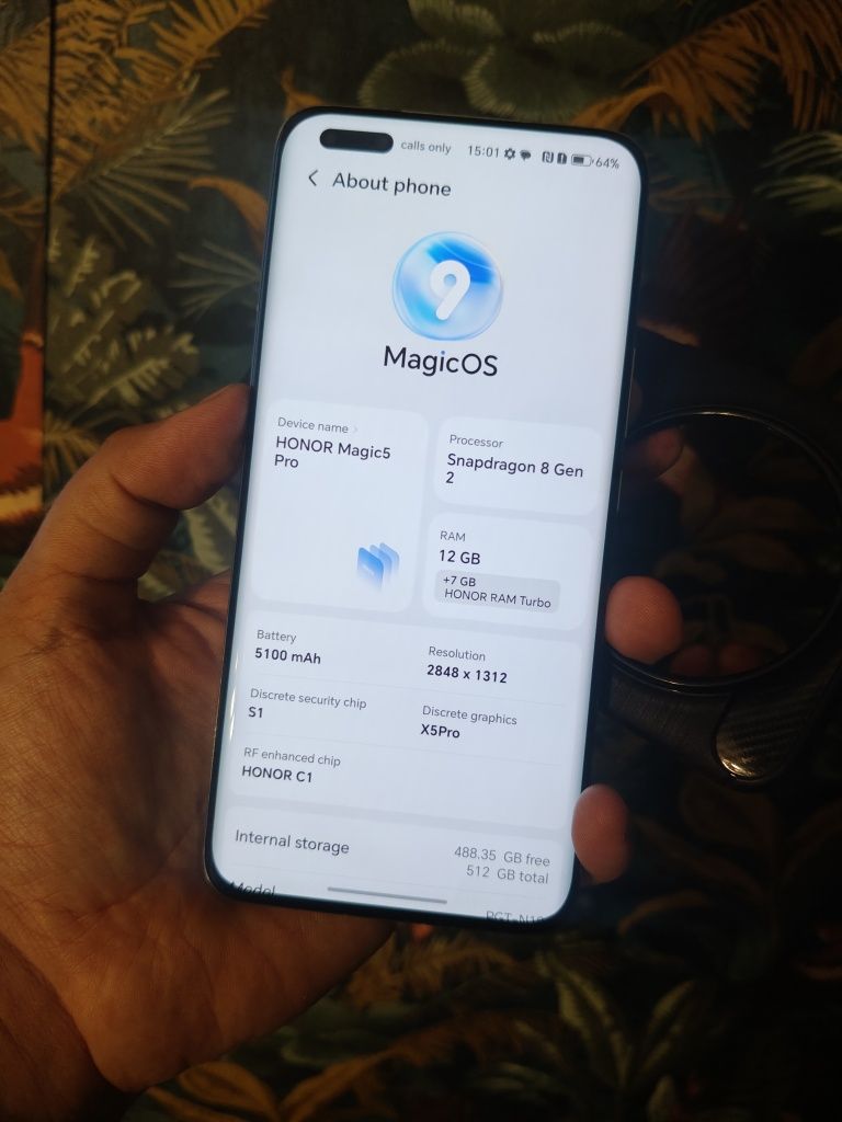 Honor Magic 5 PRO Dual SIM 5G 512gb 12gb RAM 100x zoom Snapdragon 8