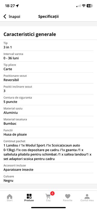 Carut bebelusi stare perfecta