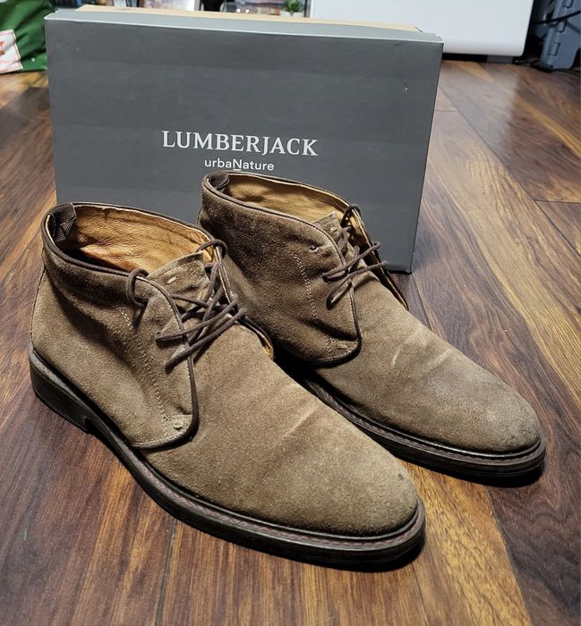 Ghete piele Lumberjack, made in Italy, marimea 42-43 + cutie