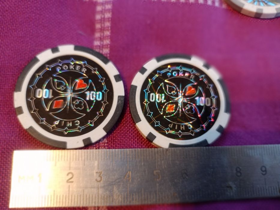 Покер чипове, различни видове