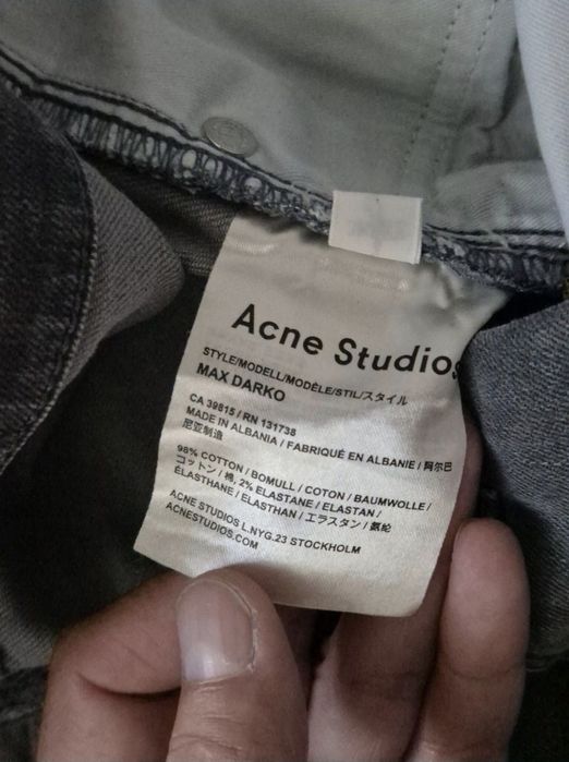 Blugi de lux Acne Studios, Bărbați - Drepti - W32/L32 - Suedia