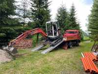 Inchiriez miniexcavator 3 tone si autobasculante de 3,5 si 7,5 tone