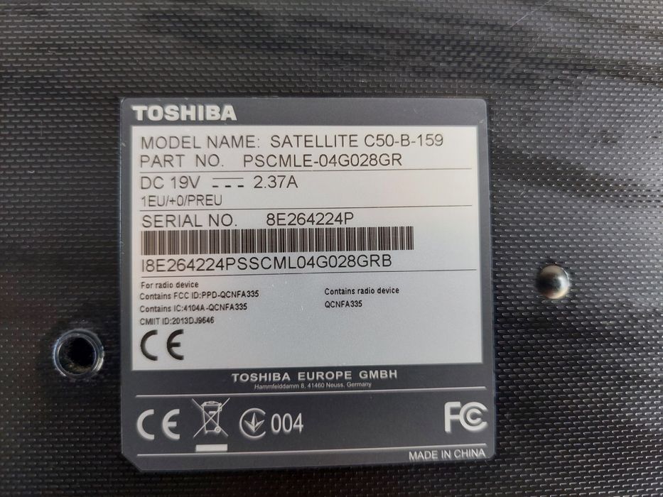 Laptop Toshiba Satelite
