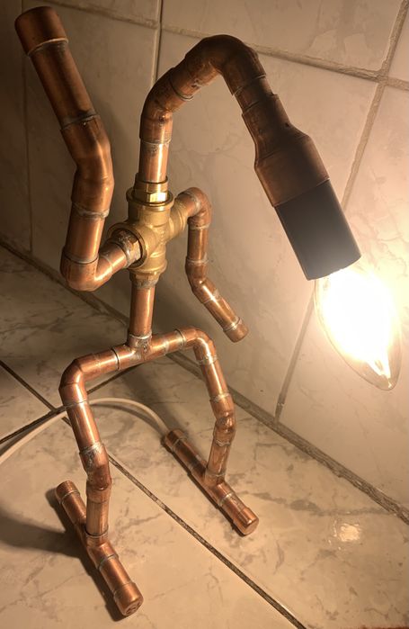 Veioza birou din cupru