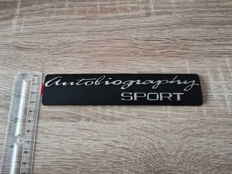 Range Rover Autobiography SPORT черен надпис емблема