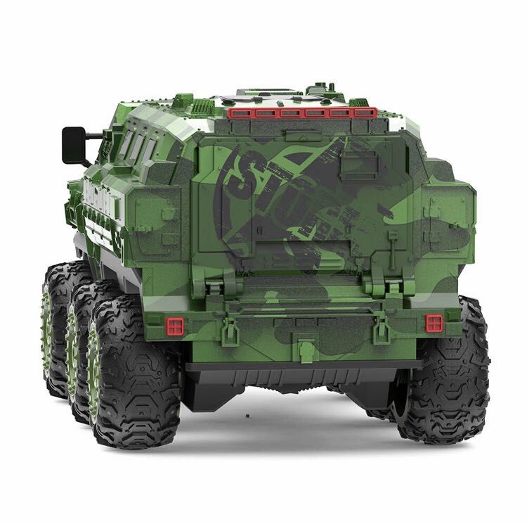 Военен Камион с 3 акумулаторни батерии Off-Road LED 22км/ч 1:16