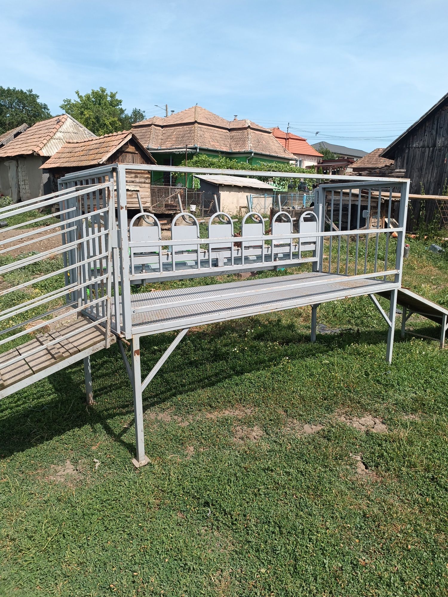 Stand de muls oi și capre cu 6 posturi