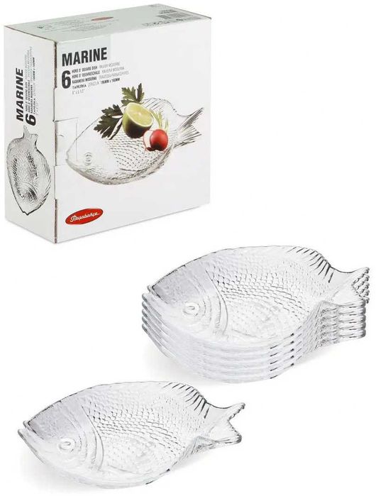 Новый набор салатниц Marine Pasabahce 10256/6 (6 предметов)
