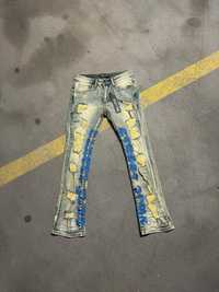 STREET ZONE blue flared jeans