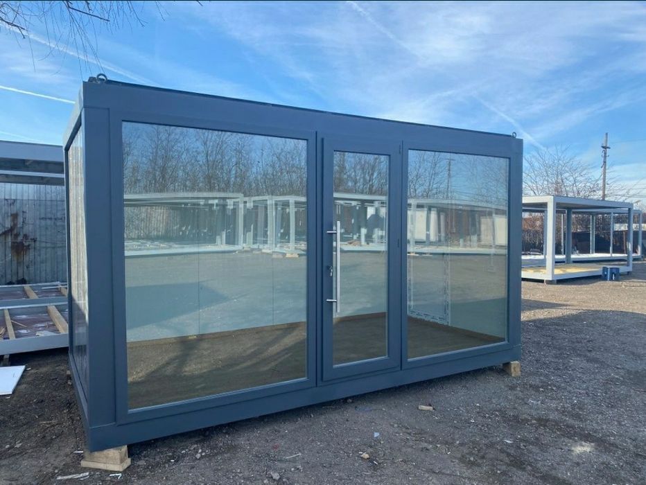 Container vitrina containere tip birou magazin căsuțe de vacanta