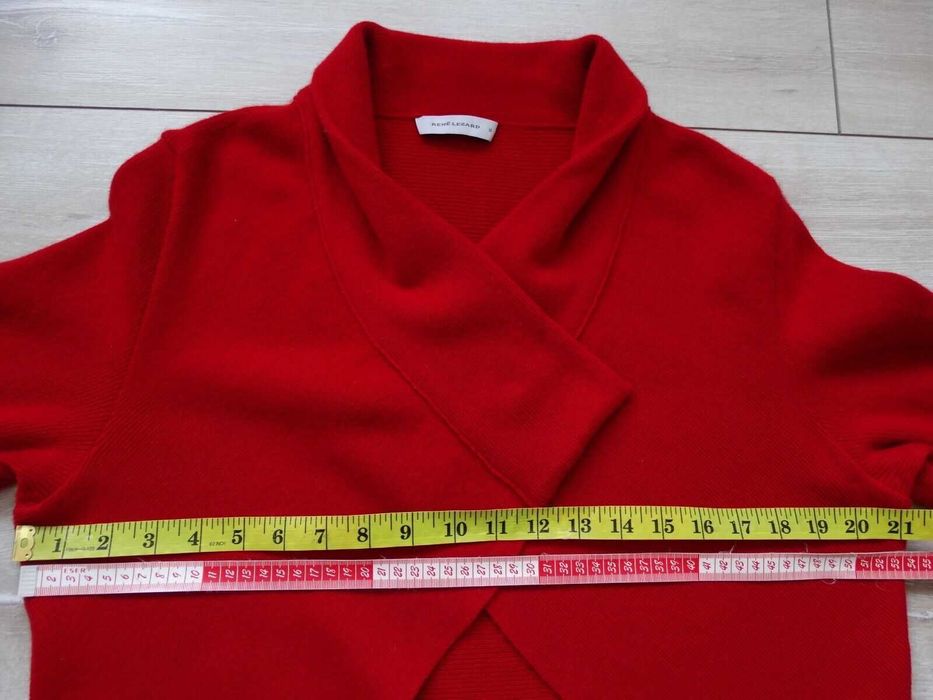 Rene Lezard 100% Cashmere дебела кашмирена жилетка пуловер кашмир XL