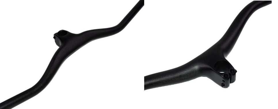 Ghidon MTB pipa integrata -8grade carbon nou 730mm 80 90 100mm