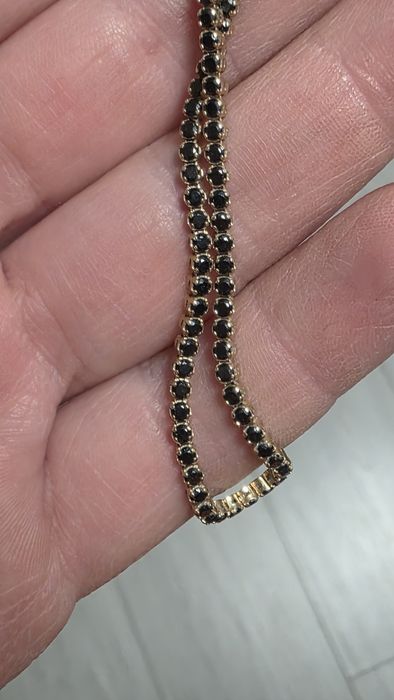 Bratara neagra tenis aur