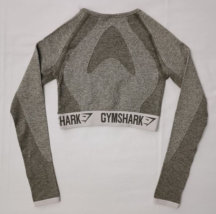 Gymshark Seamless Cropped Long Sleeve Top оригинална блуза XS спорт