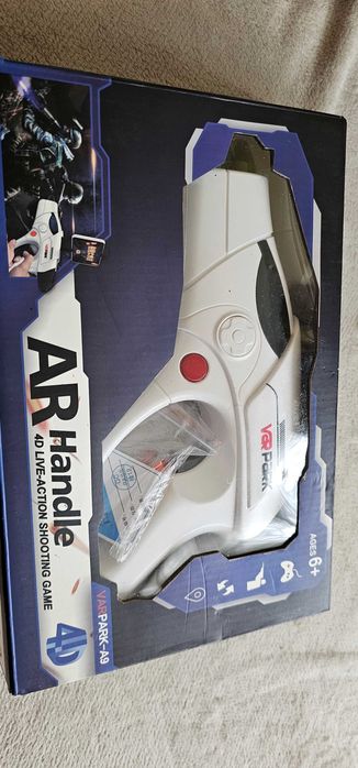 Pistol Varpark  realitate augmentata, IOS si Android, alb/negru