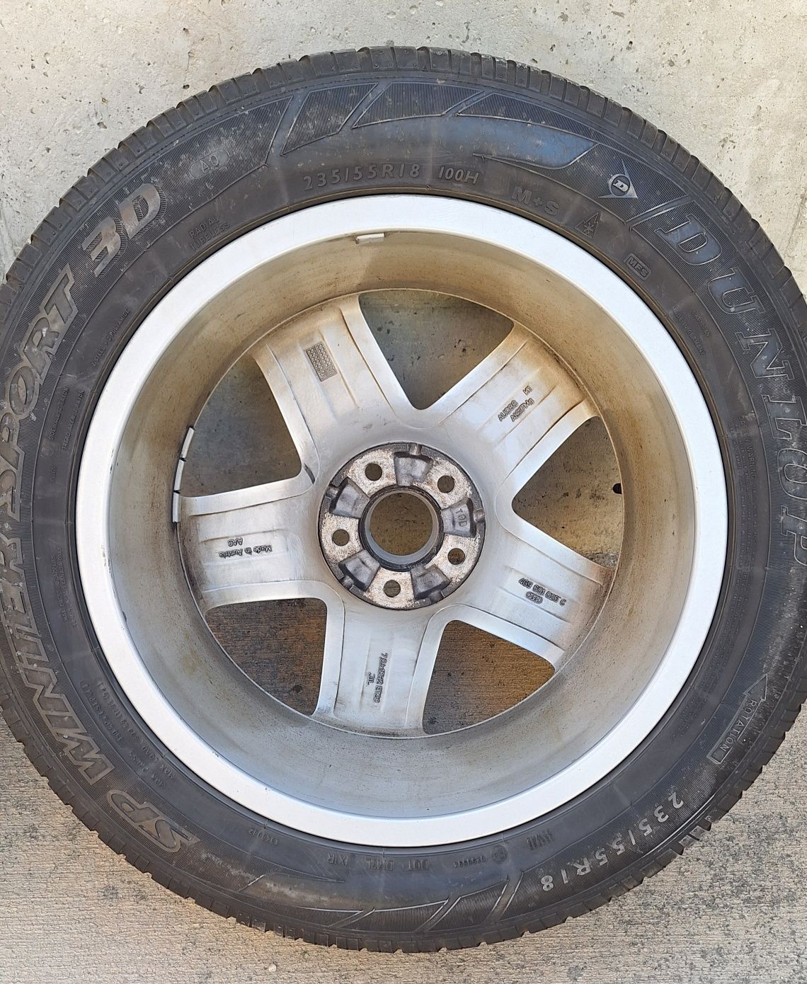 Оригинални Джанти Ауди A6 5х112R18 ET38 и гуми  Dunlop 235х55R18