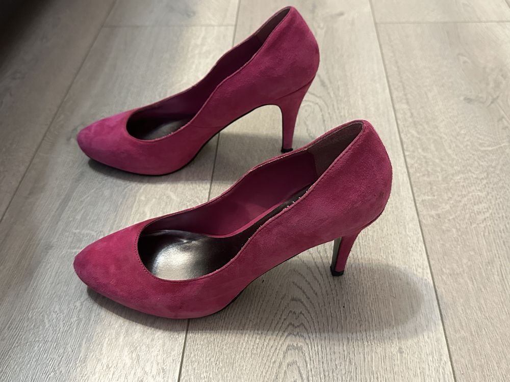 Pantofi fucsia piele naturala Reserved