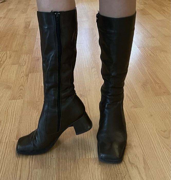 Cizme din piele naturala blanite