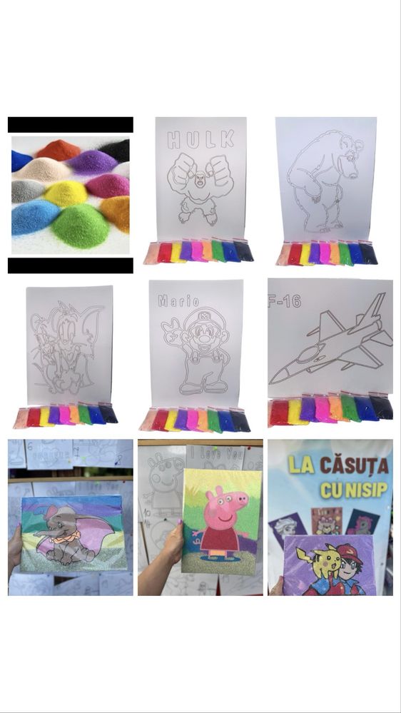 Desene cu Nisip creativ - desene creative