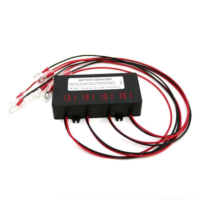 Egalizator baterii 48V pentru baterii solare, 4 baterii, LCD
